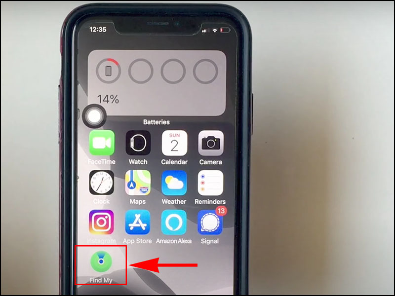 Khởi động ứng dụng Find My tr&ecirc;n iPhone